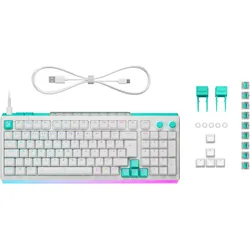 Logitech G 920-014003 (Eng. Int., Kabelgebunden), Tastatur, Weiss