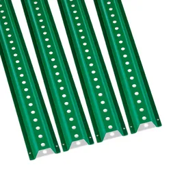 VEVOR 6 Fuß U-Kanal-Schilderpfosten, 4er-Pack grüne, robuste feste Zaunpfosten aus Stahl, U-Kanal-Schild aus Stahl für Garten, Hof, Bauernhof oder Verkehrskreuzung