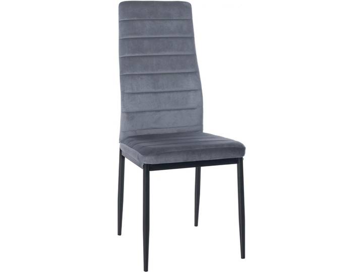 CLP Stuhl Samt hellgrau, Hellgrau, Metall, 41.5x99x40 cm, Esszimmer, Stühle