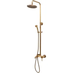 Fala, Duschgleitstange + Brausehalter, Duschsäule, Duschpaneele RETRO BRONZE 2