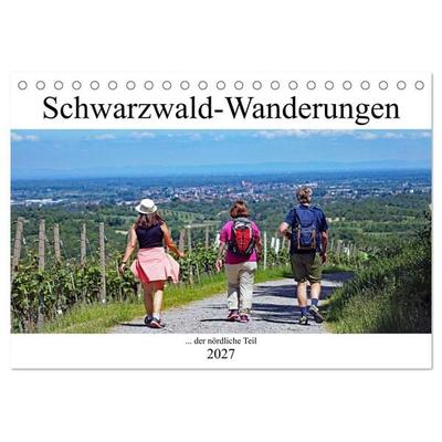 Schwarzwald-Wanderungen (Tischkalender 2027 DIN A5 quer), CALVENDO Monatskalender