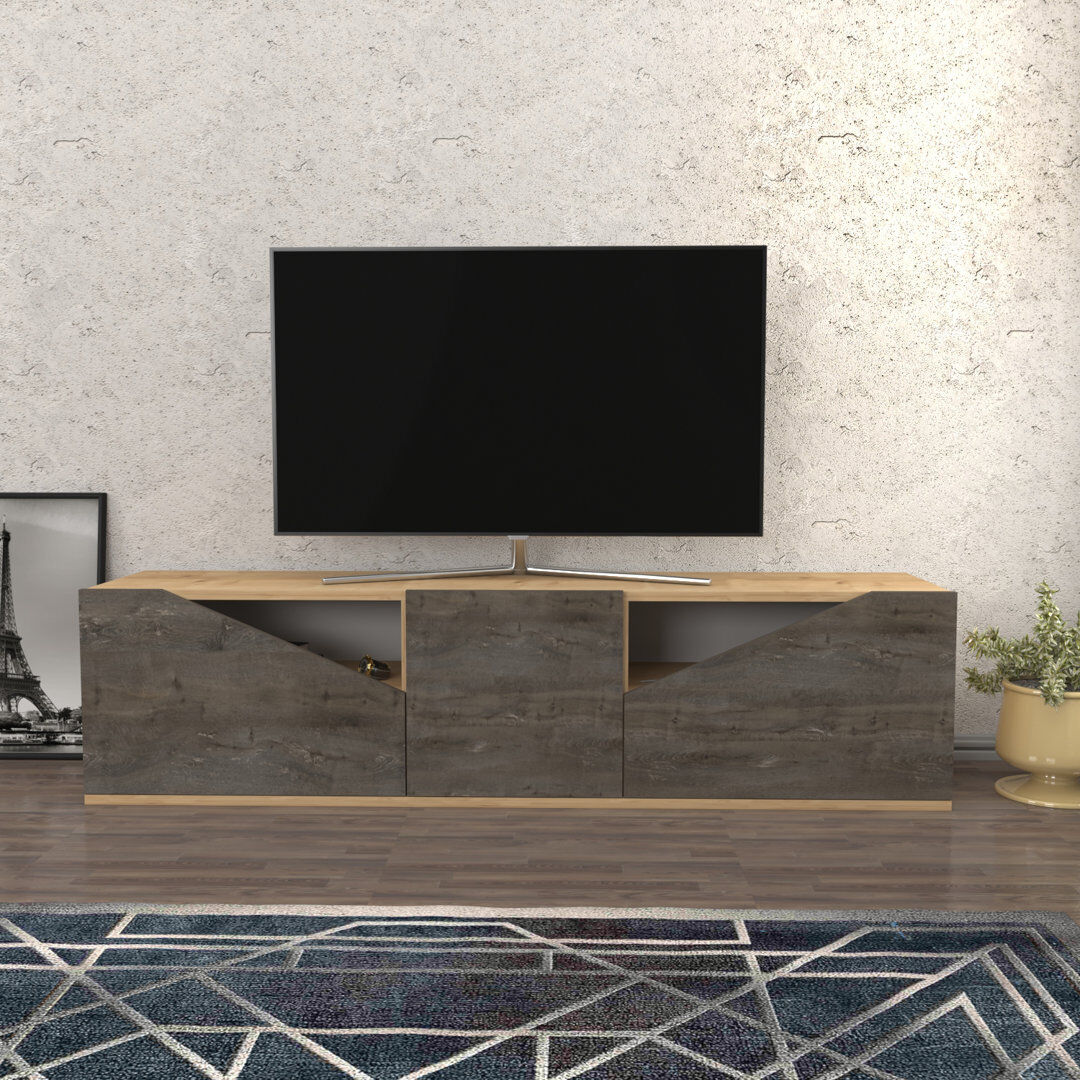 Latitude Run Hueck TV Stand for TVs up to 70" Oak/Wenge 70"
