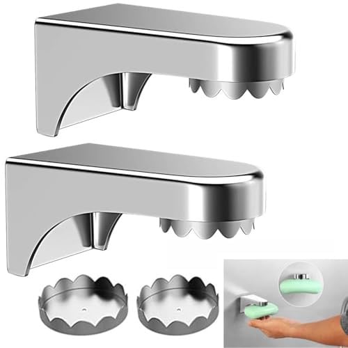 Set van 2 magnetische zeephouders voor badkamer en keuken