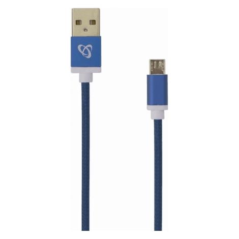 Sbox USB-10315BL USB->Micro USB M/M 1.5m blue (1.50 m, USB 2.0) (USB-10315BL)