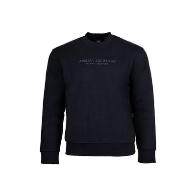 Sweatshirt ARMANI EXCHANGE "Sweatshirt SWEATSHIRT 1er Pack", Herren, Gr. S, blau (dunkelblau), Obermaterial: 100% Baumwolle CO., Sweatshirts Sweatshirt