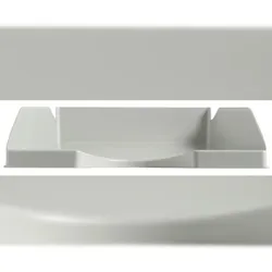 Exacompta 12306D 10x Briefablage Ecotray, Office - Grau