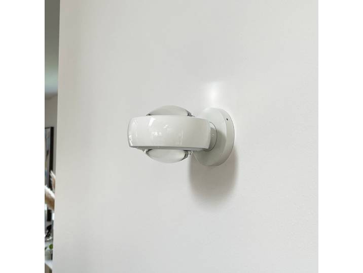 Optic Wandleuchte Glossy White - Loom Design - Wohnzimmer - Modern - Aluminium - Rund