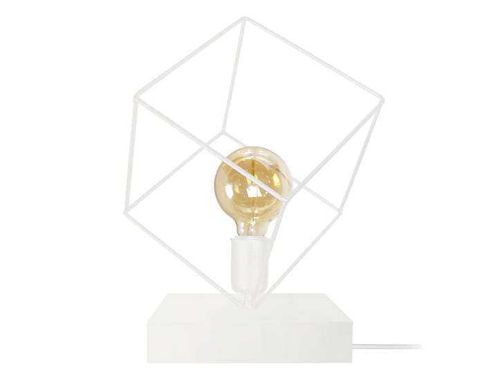 Lampe à poser métal blanc
