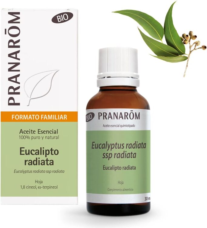 Pranarom Aceite Esencial de Eucalipto Radiata Hoja Bio 30 ml