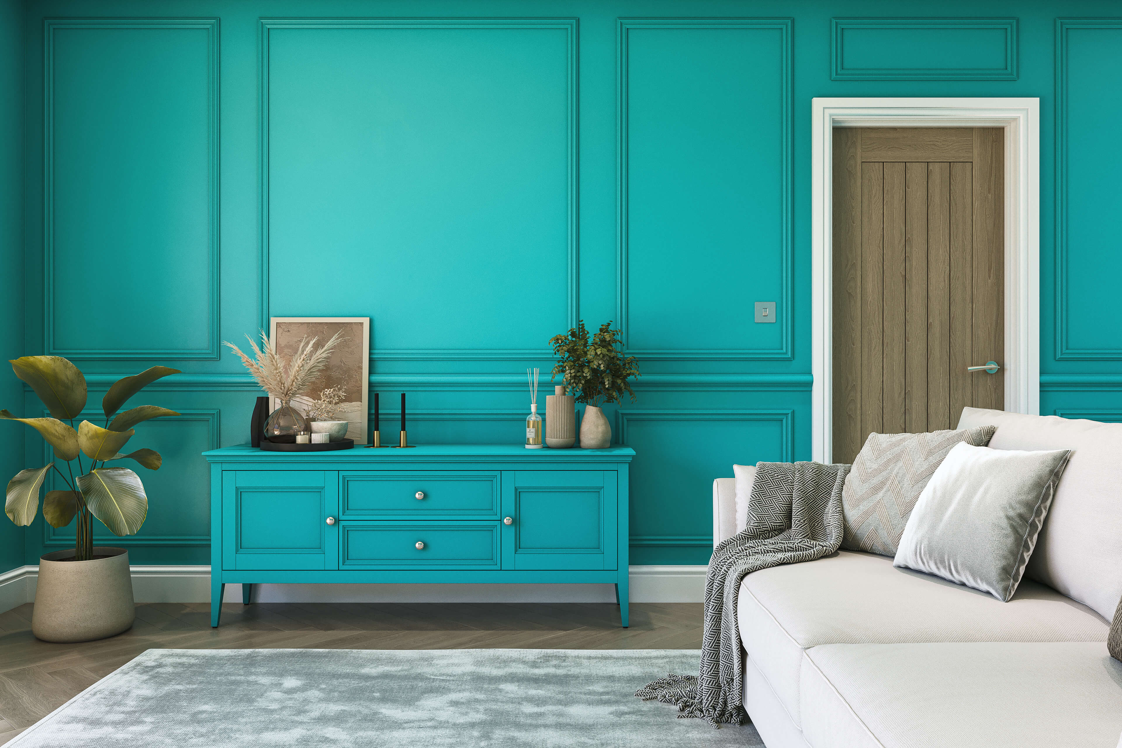 Hemway Peel and Stick Sample - Chalk Paint - Tropical Blue