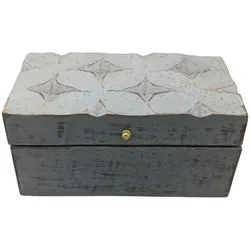 Vintage Deco - Multi Purpose Box - 22x12x10cm - Grey Star