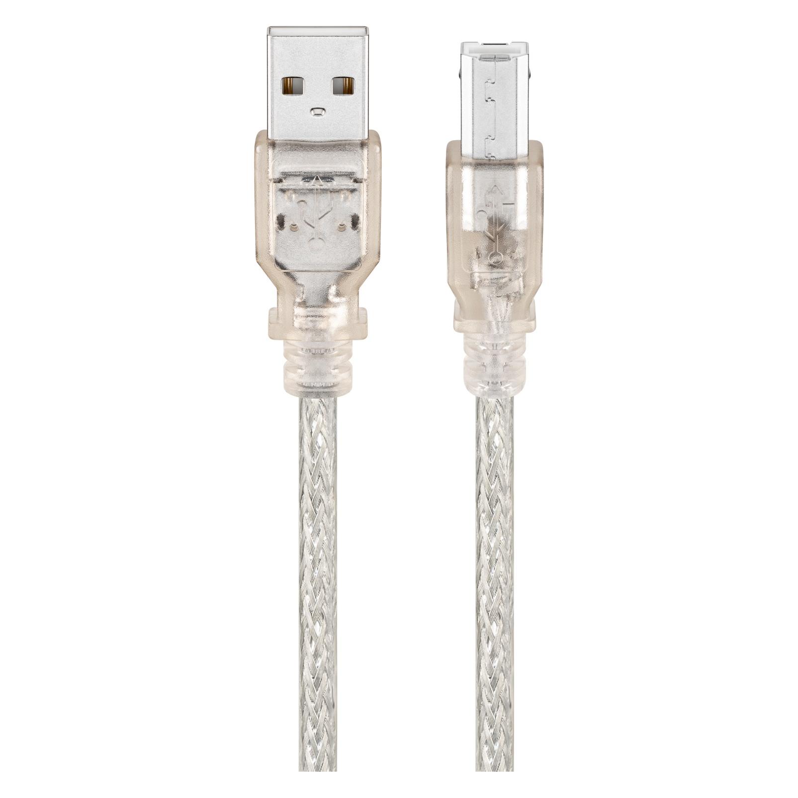 Goobay USB 2.0 Hi-Speed Kabel, Transparent, 1 m (1 m, USB 2.0) (68606)
