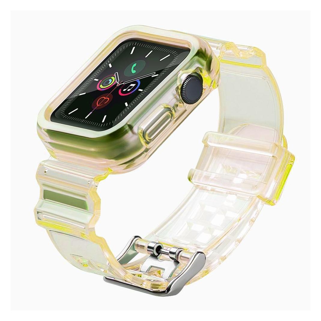 Hurtel Strap Light Set Ersatzband Gehäuse für Watch 3 38mm / Watch 2 38mm gelb (TPU) (1404978613)