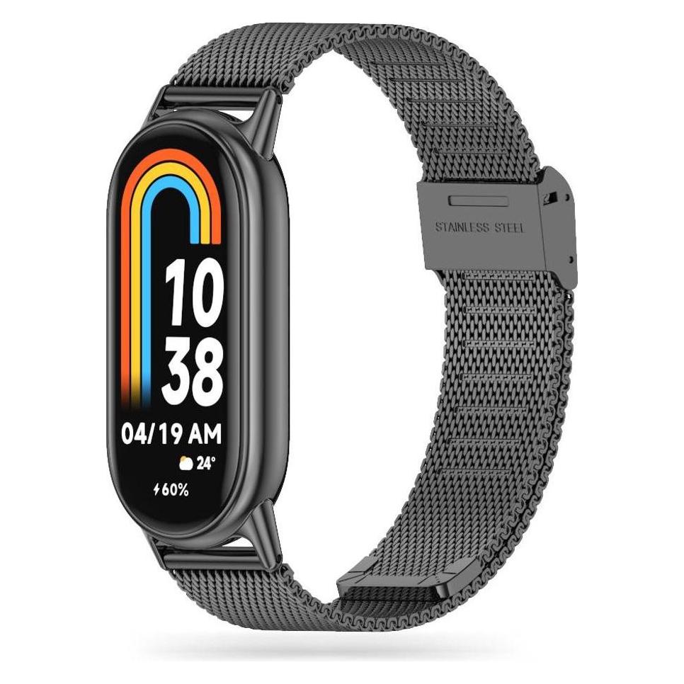 Tech-Protect MilaneseBand strap for Xiaomi Smart Band 8 / 8 NFC - black (Edelstahl) (23226-0)