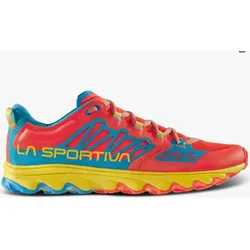 Mode&Accessoires La Sportiva La Sportiva Bushido Helios III cherry tomato/tropic blue - Mehrfarbig - 44