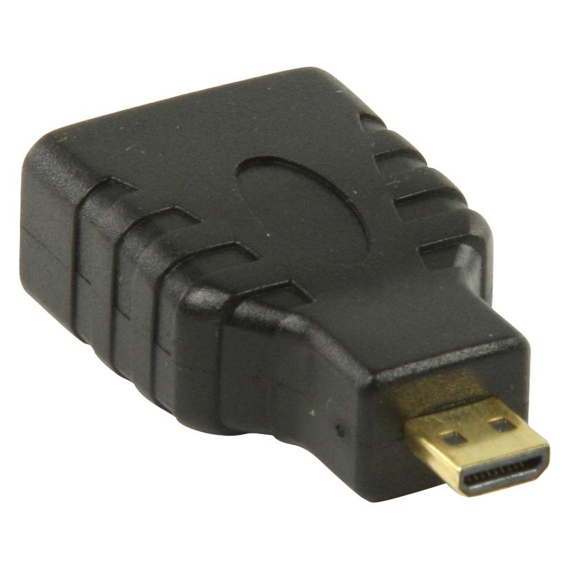 Valueline HDMI (F) - HDMI micro (M) redukce Gold / Redukce / pozlacené konektory / podpora 3D/4K (HDMI) (VGVP34907B)