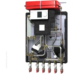 Danfoss Hausstation VXe Solo HWS,Typ 2 HE:30kW, ECL310/A347, STW