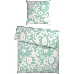 Bettwäsche Floral Mintgrün