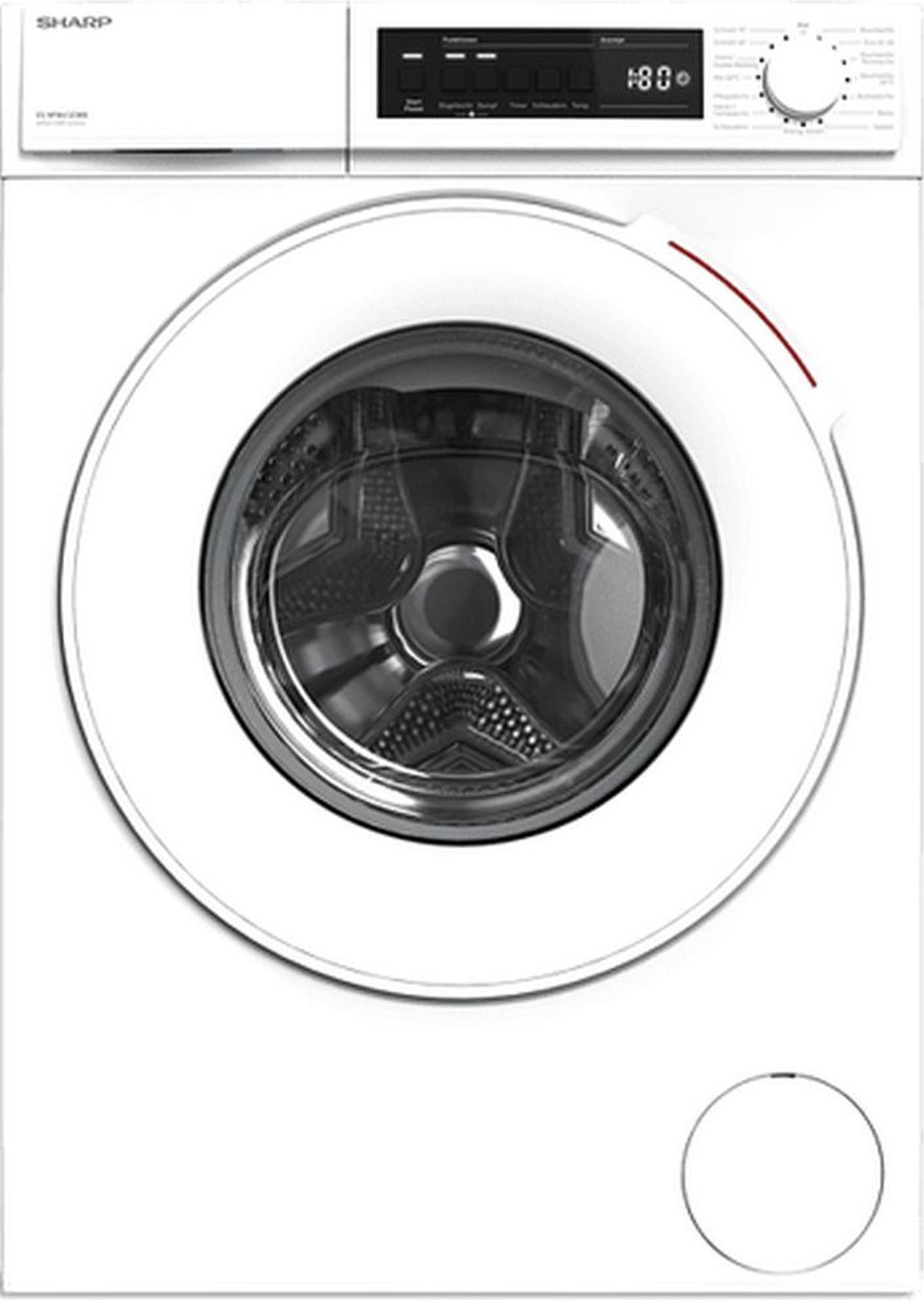 Sharp ES-NFW612CWB-DE, Frontlader, 6 kg, B, 75 dB, 1200 RPM, B