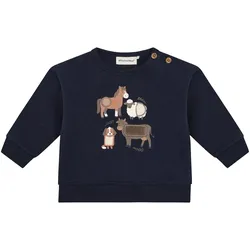 MINYMO Sweatshirt Tiere, blau, 86