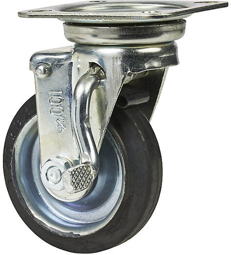 kaiserkraft Ersatzrad, Ø 100 x 32 mm, Lenkrolle mit Feststeller