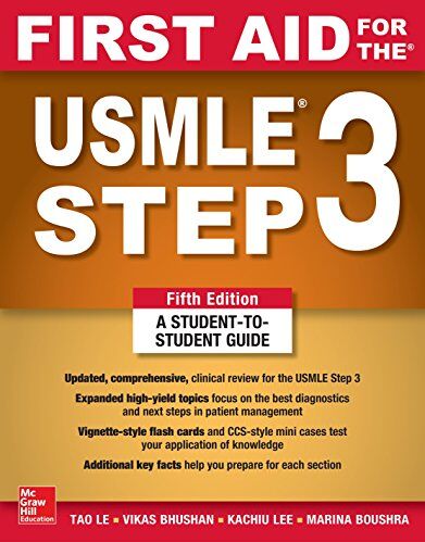 Vikas Bhushan - First Aid for the USMLE Step 3 - Preis vom 14.10.2026 23:07:16 h