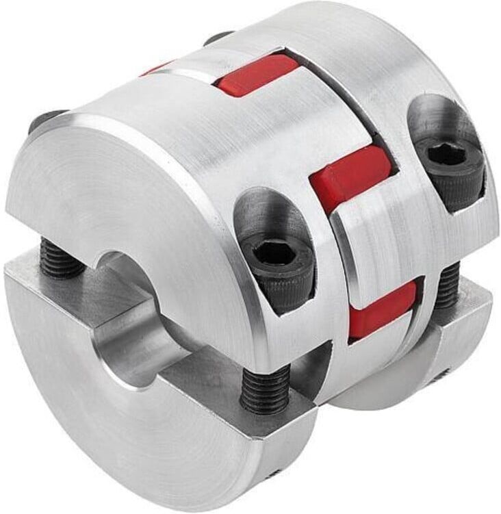 KIPP Elastomer-Klauenkupplung Gr. 24 D1=18 D2=18 L=58 Alu (K1893.24980581818)