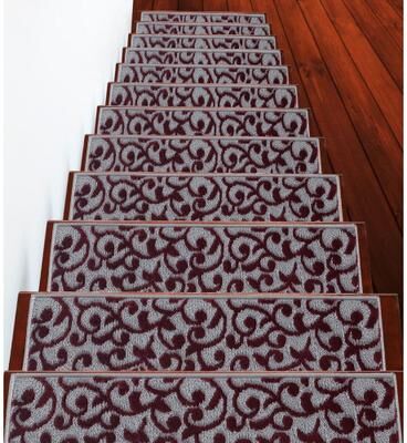 SussexHome Leaves Pattern Stair Treads