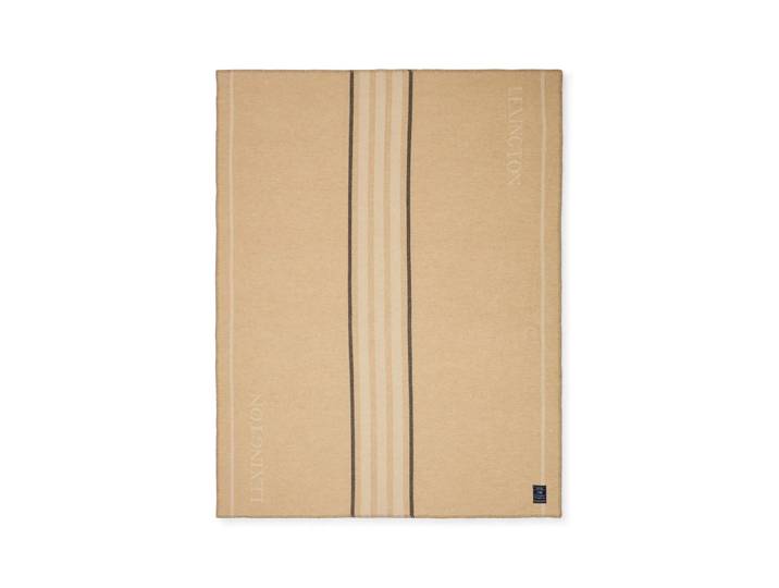 Lexington Gestreifte Decke Recycelte Wolle/Kaschmir Beige