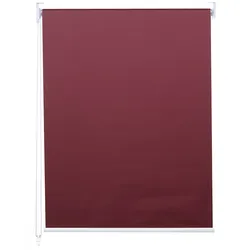 Décoshop26 - Verdunkelungsrollo für Fenster Sonnenschutz seitliche Bedienung 60 x 160 cm blickdicht bordeauxrot 04_0004595