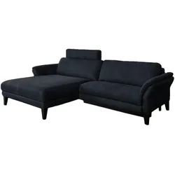 ECKSOFA MALTA Schwarz Webstoff