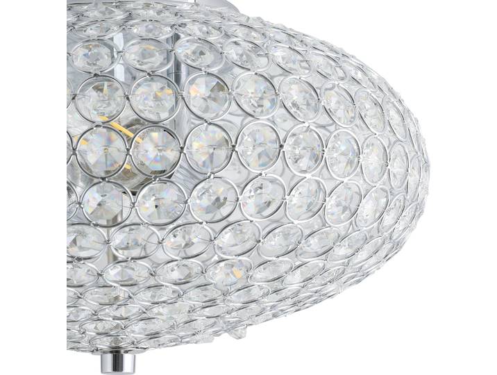 Eglo 95284 Clemente plafonnier en cristal Ø 35cm chrome clair