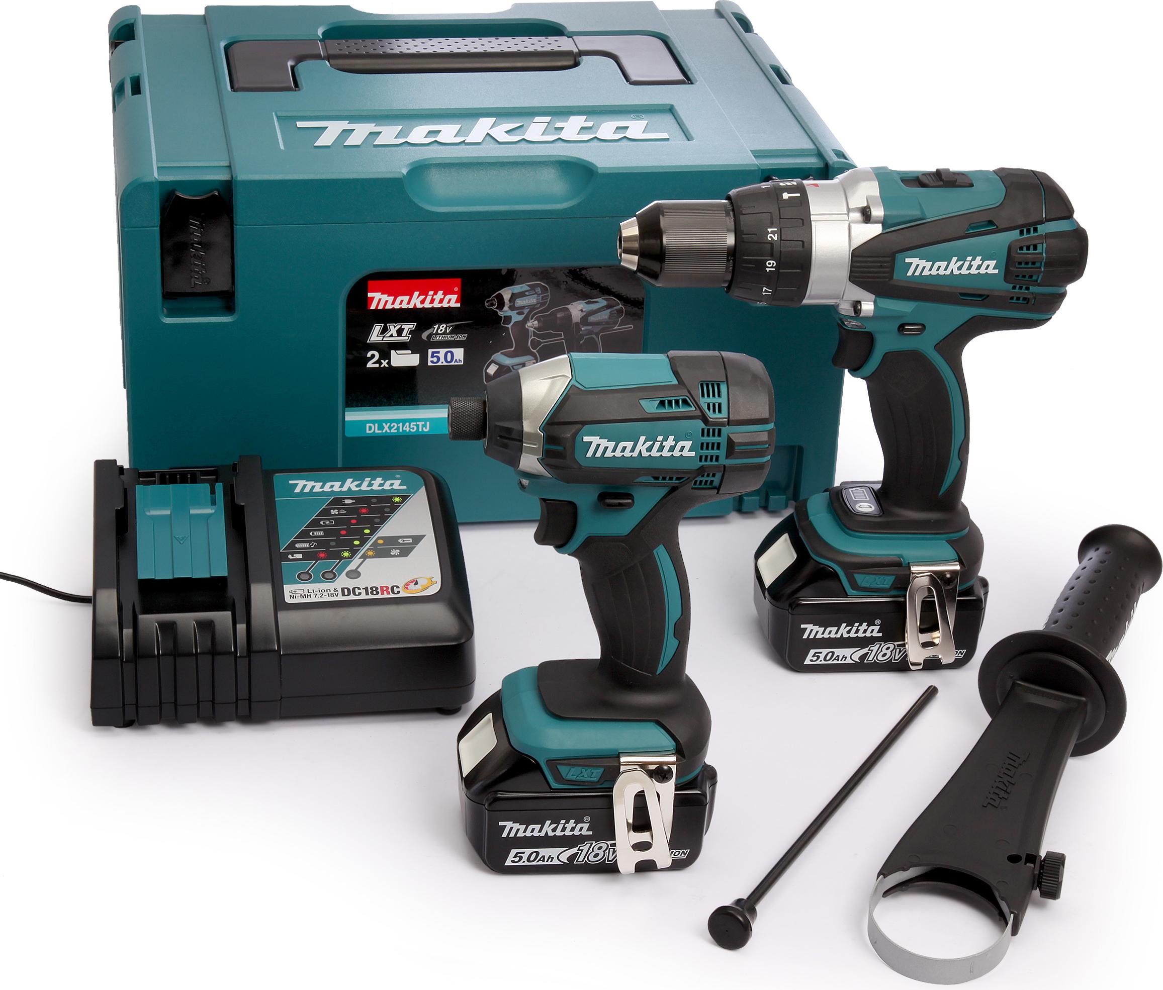 Combopack 2 Werkzeuge 18V LXT (2x5,0 Ah) (DHP458 + DTD152) - MAKITA DLX2145TJ
