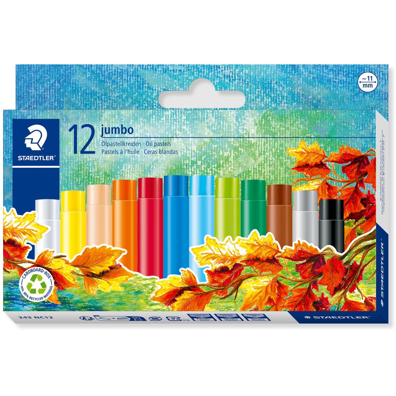 STAEDTLER Noris jumbo 243 Ölpastellkreiden farbsortiert 12 St.