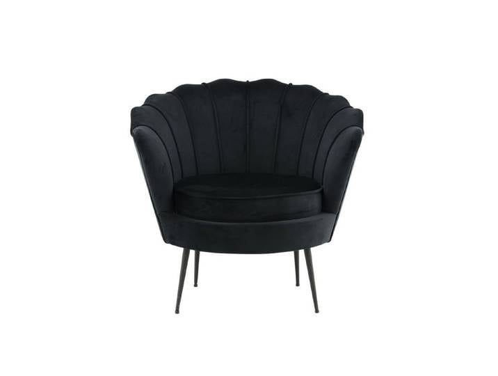 ebuy24 Relaxsessel Nice Sessel Velour schwarz.