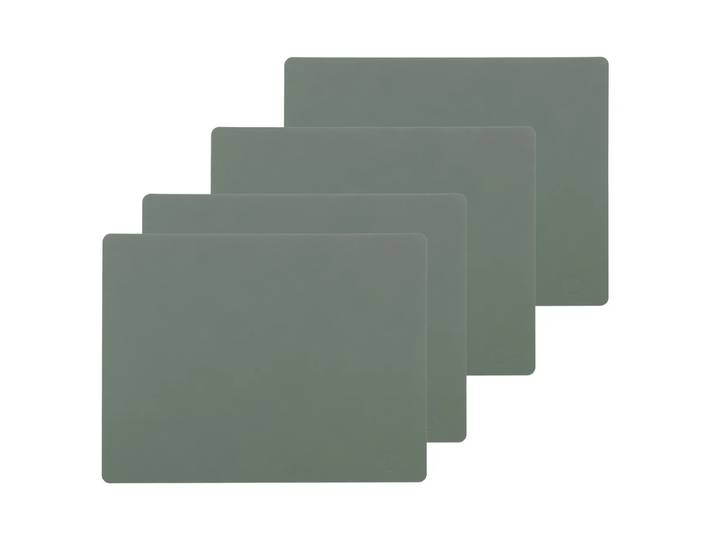 Lind DNA - Tischset Square L, 35 x 45 cm, Nupo pastellgrün (4er-Set)
