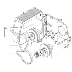 PROXXON 24400-01-04 Schraube für Scharnier für Drehmaschine PD400