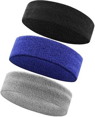 Uplift Picks AOLIKES 3 Pack Moisture Wicking Sports Headbands g 3 Pcs
