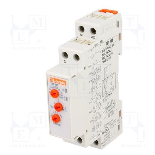 Lovato Zeitrelais 1P Verzögerung programmierbar multifunktional 0,1s - 10 Tage 8A 12 - 240V (TM M1) (TMM1)