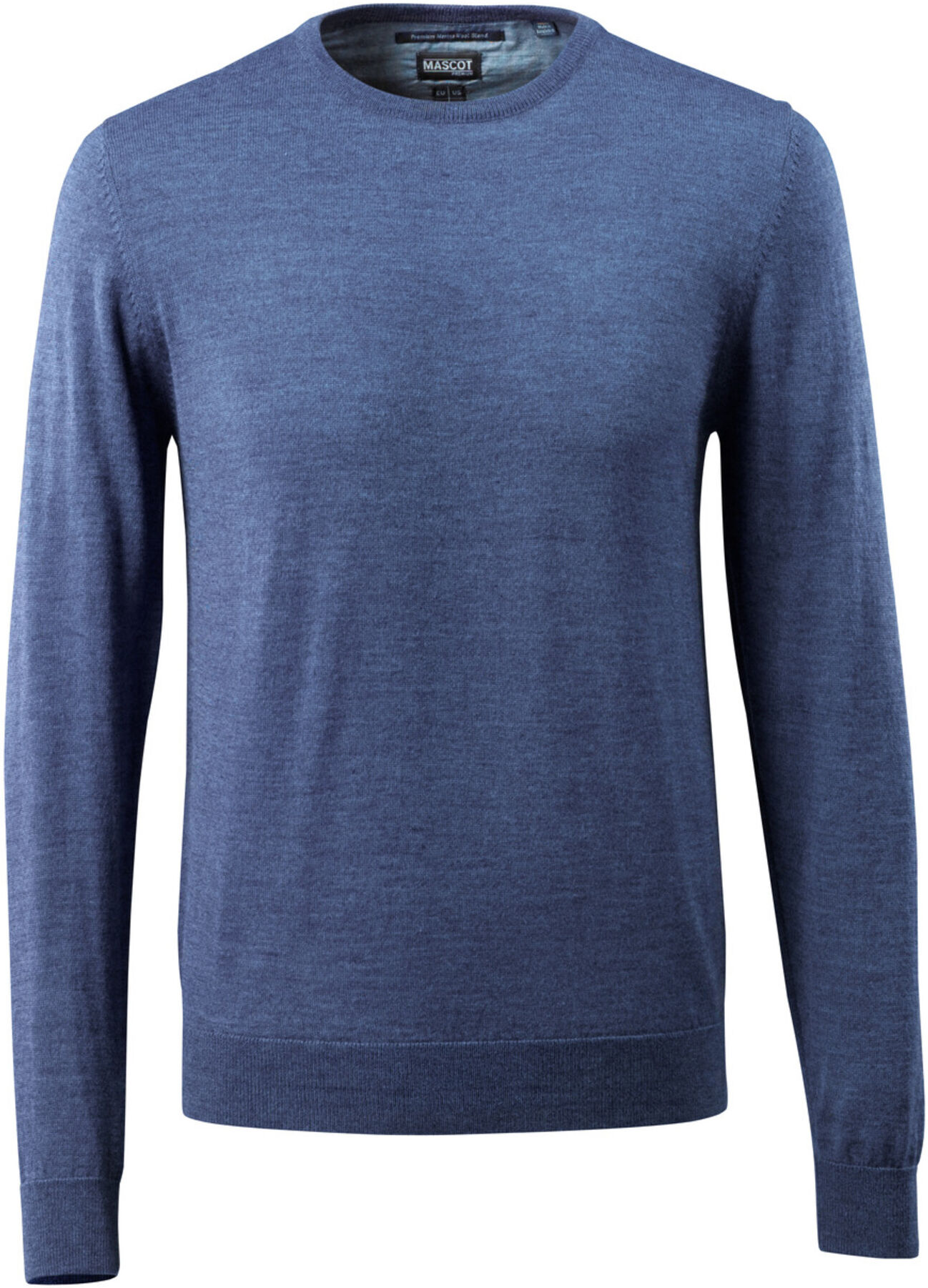 Mascot Strickpullover 2XL blau-meliert runder Halsausschnitt (50636-989-41-2XL)