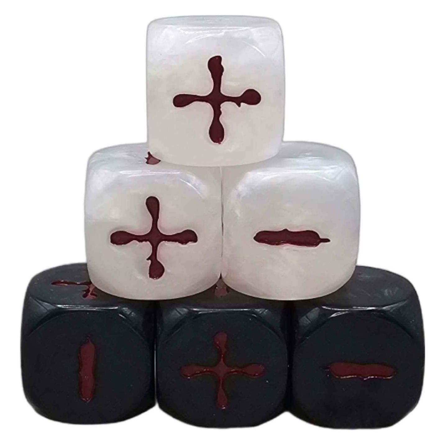 Dice4friends Würfelset: Bloody Fate Mix (12) (DIC17993)