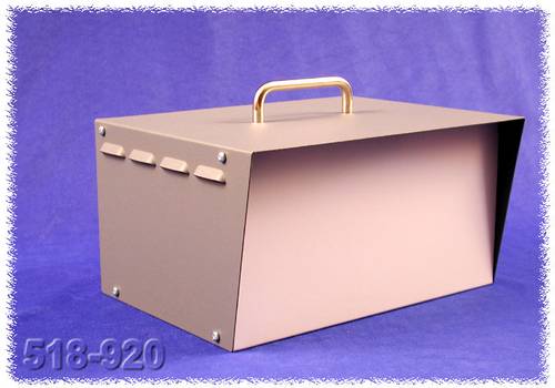 Hammond Electronics 518-0920 Instrumenten-Gehäuse 197 x 298 x 159 Stahl Grau 1St.
