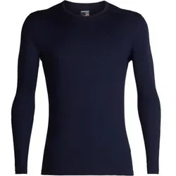 ICEBREAKER Herren Funktionsshirt "Mens 200 Oasis LS Crewe" Langarm, Größe L in Schwarz Schwarz