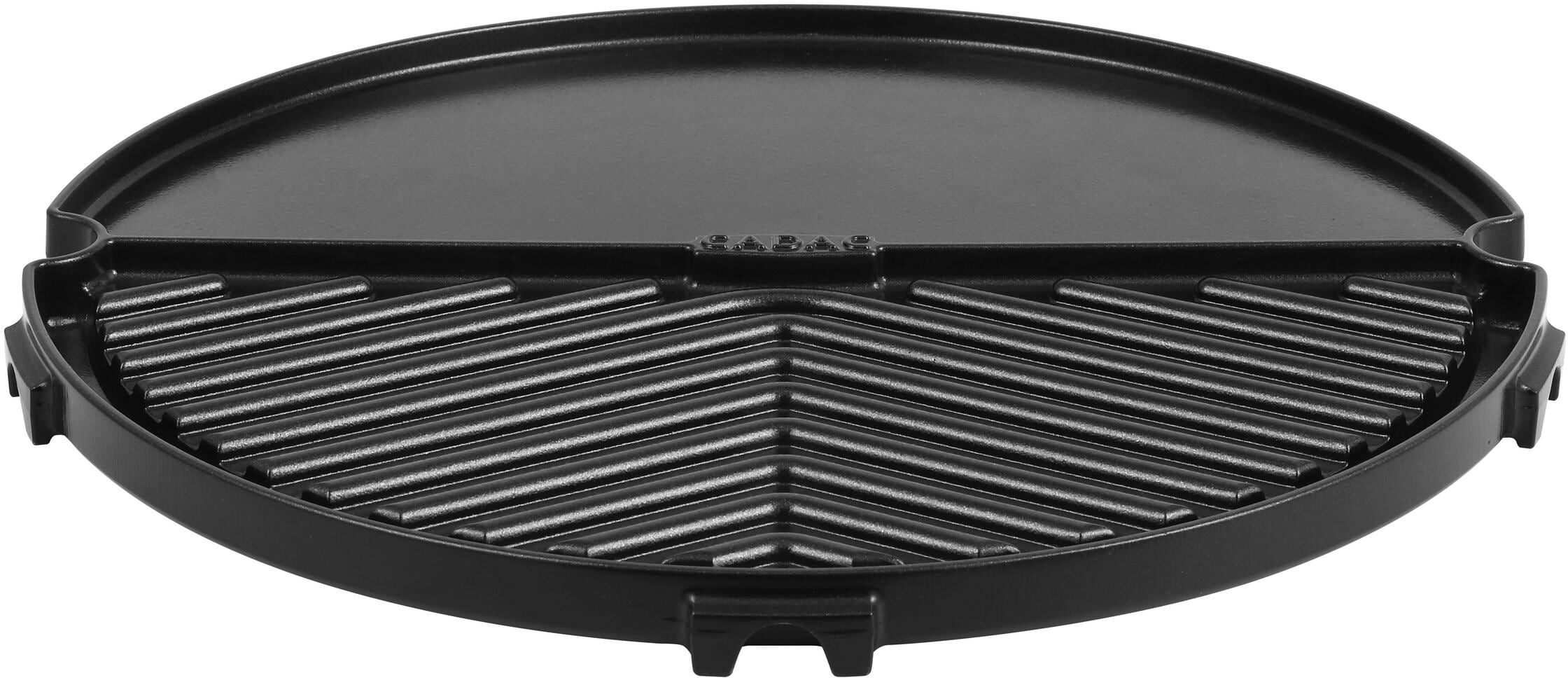 Grillplatte "Grillo Chef 40 Grill2Braai", schwarz, Ø 38cm, Grillroste, Grillplatte schwarz Ø 38cm
