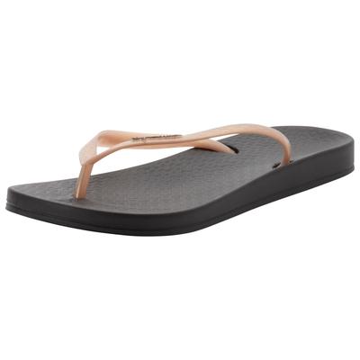Zehentrenner IPANEMA "IPANEMA ANATOMICA TAN FEM", Damen, Gr. 37, schwarz (schwarz, gold), Synthetik, Schuhe Zehentrenner