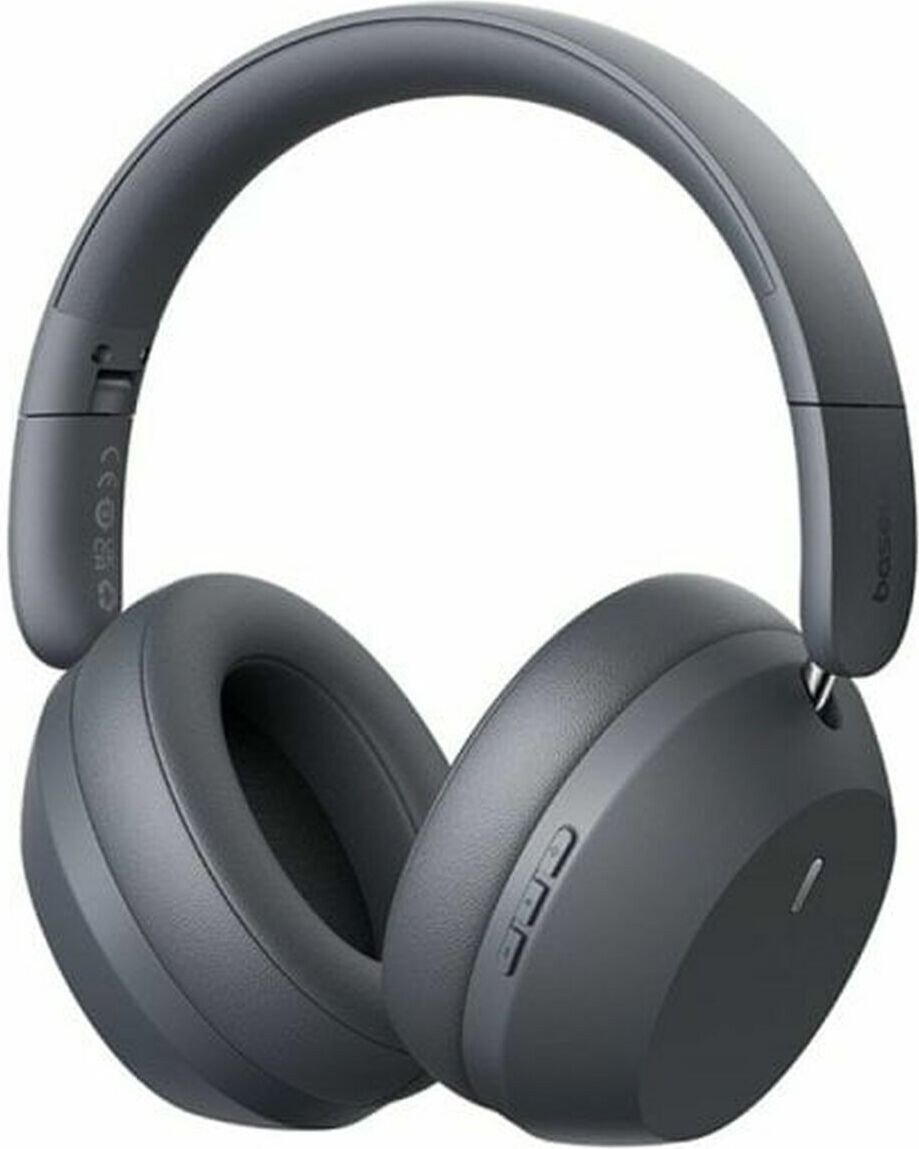 Baseus Bass 35 Max draadloze over-ear hoofdtelefoon met Bluetooth en 3D-surroundgeluid, grijs