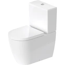 Duravit ME by Starck Stand-WC Kombination, Tiefspüler, für aufgesetzten Spülkasten, 370x650mm, 2170090000, Farbe: Weiß