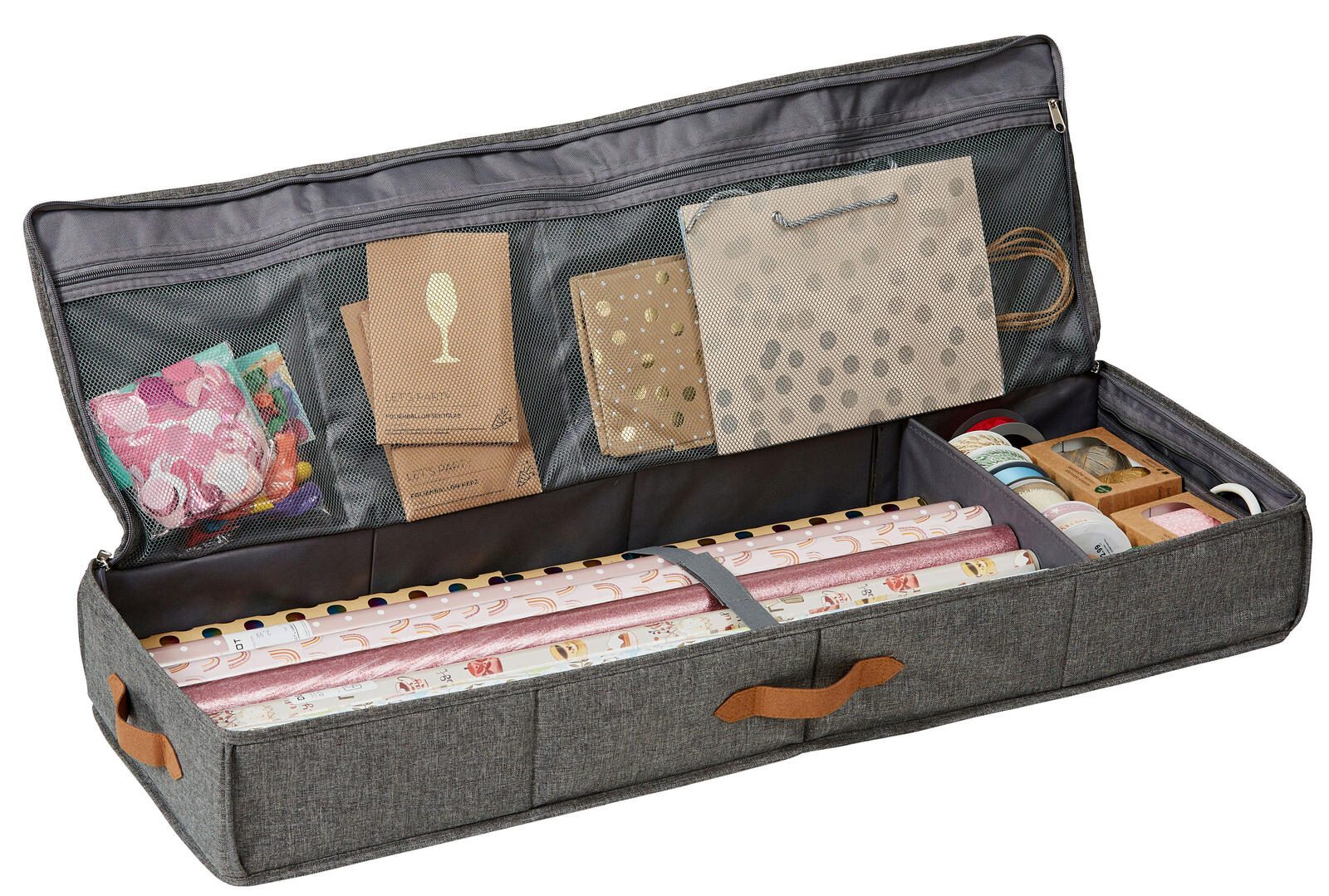 LOVE !T STORE !T Geschenkpapier Organizer 90 x 30 x 12 cm, grau 678786