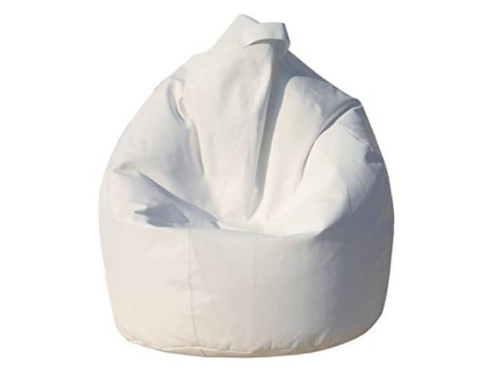 Dmora Eleganter Sitzsack, weiße Farbe, Maße 80 x 120 x 80 cm