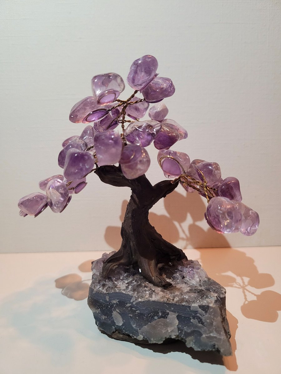 Edelsteenboom Amethist (S) voor op tafel